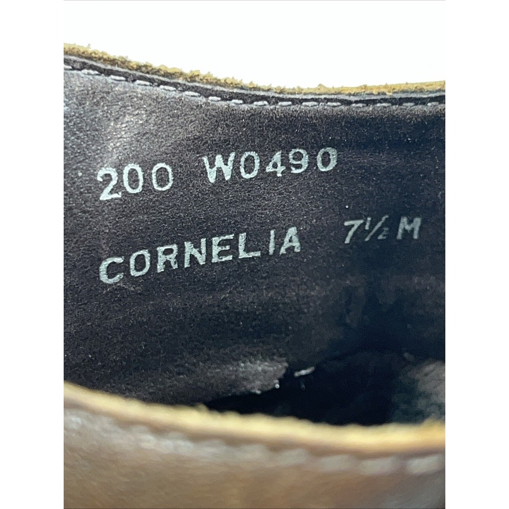 Vtg White Mt Womens 7.5M Cornelia Leather Studded Mules Clogs Brown 70s Y2K Boho - Picture 15 of 15